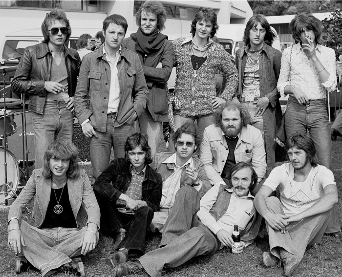 1973, JB mit der Band HERZINFARKT und seiner Band TOP SECRET