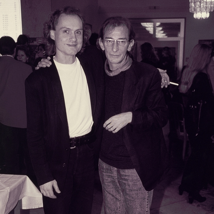 JB mit Ludwig Hirsch (unzertrennlich)