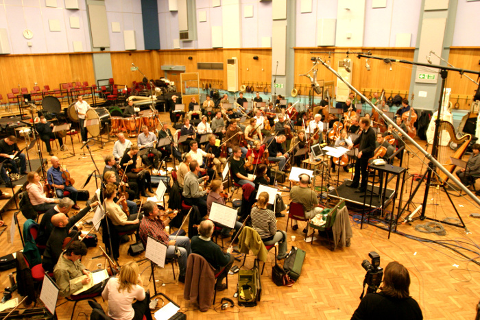 Recordingsession mit dem Royal Philharmonic Orchestra im Abbey Road